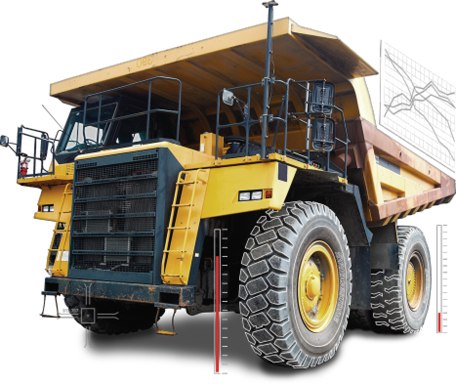 Large Yellow Mining Truck